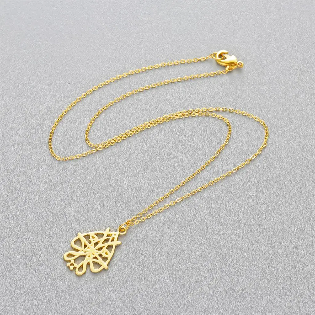 Мусульманское золотое ожерелье Mohammad Модные женские ювелирные изделия