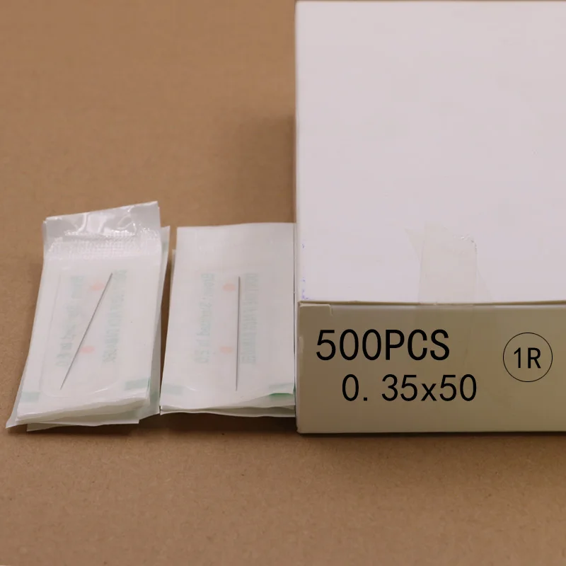 500 шт 1RL иглы для татуажа бровей 0 35 мм * 50 традиционные перманентного макияжа |