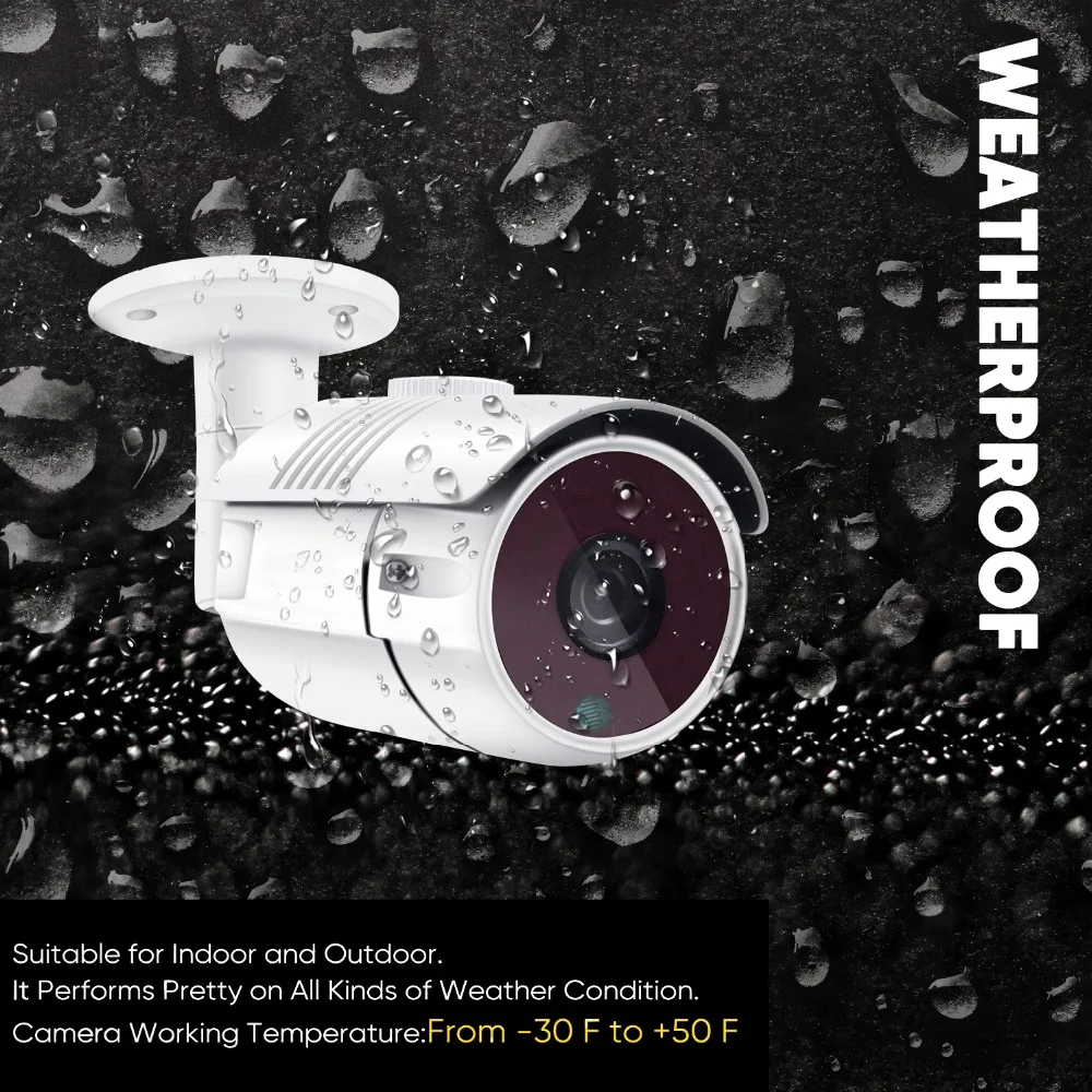 eyessys H.265 8CH 4.0MP CCTV NET NVR 6PCS 2mp Waterproof Camera System Surveillance Kit PoE Security Motion Detection | Безопасность и