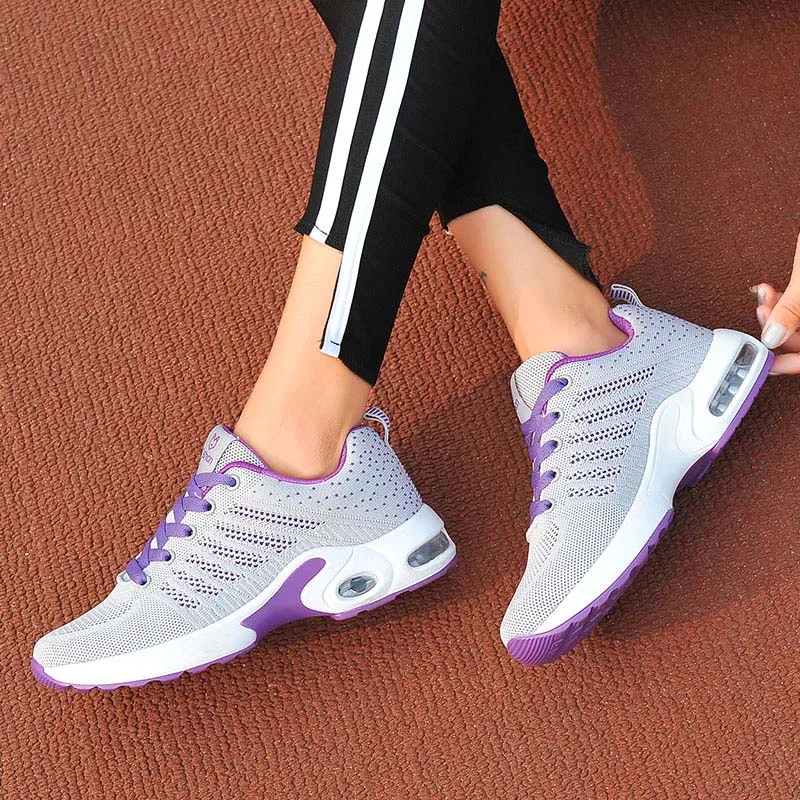 VTOTA/Модная Повседневная обувь Женские дышащие кроссовки на шнуровке zapatos de mujer tenis