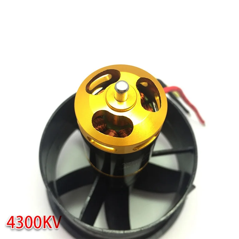 RC jet 64 мм EDF 5 blade с бесщеточным двигателем 2822 в сборе 2839 4300KV для радиоуправления