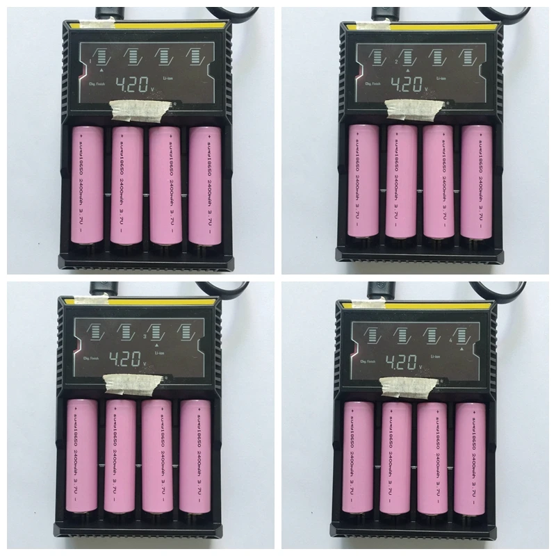Suqy, 20 шт./лот, новинка, Оригинальная батарея 18650, 3,7 в, 2400 мА/ч, inr18650, аккумулятор, аккумуляторная батарея для внешнего аккумулятора