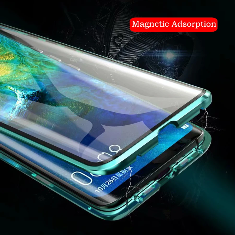 360 магнитный адсорбционный металлический чехол для Huawei Mate 20 Pro huwei Mate20 20pro funda