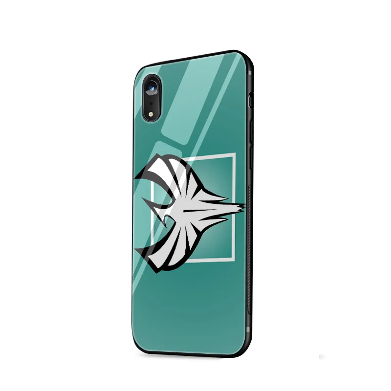 Desxz rainbow six siege закаленное стекло чехол для iPhone 5 5S SE 6 6s 7 8 Plus X XS MAX XR |