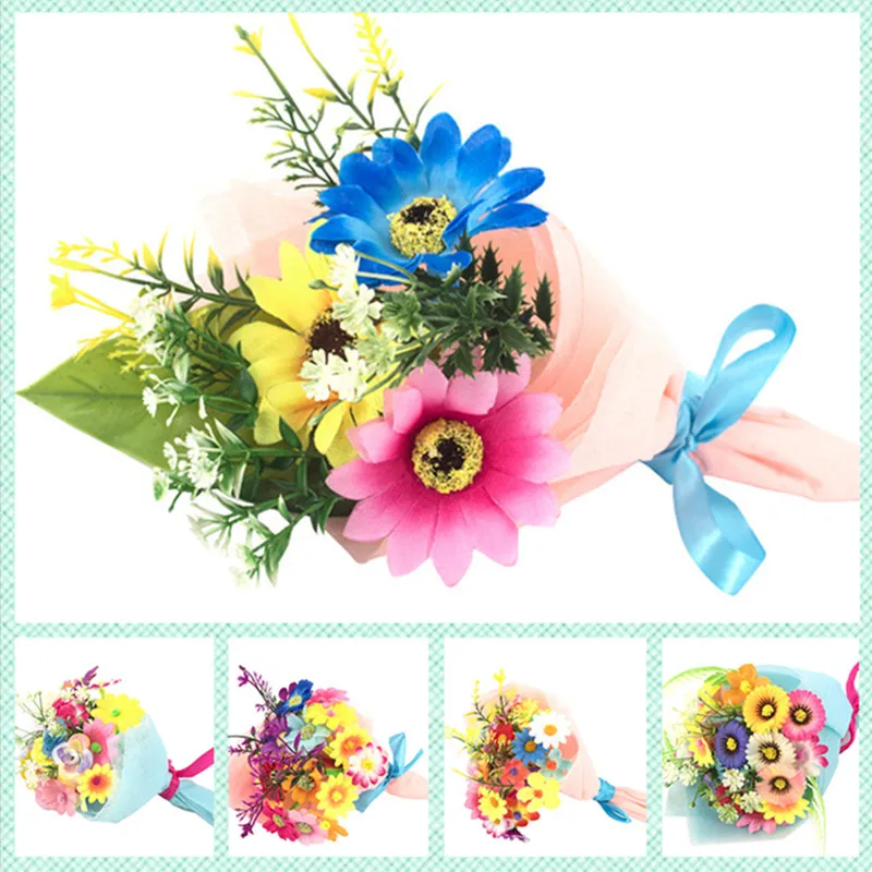 Happyxuan 5 шт. креативный букет ручной работы Цветы Дети DIY игрушки Наборы день отцов ремесла Начальная школа образование учителя подарок