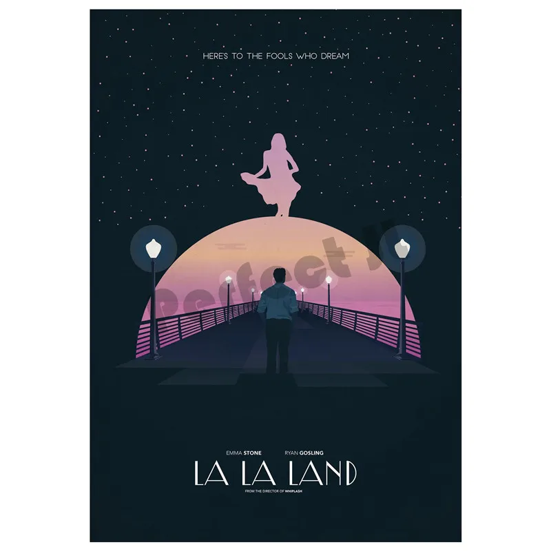 Декор для дома La Land бумажный плакат с белым покрытием настенный стикер украшение