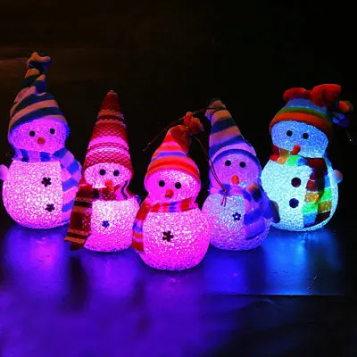 

100 шт., светодиодсветильник ночные лампы в виде снеговика