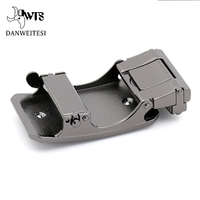 [DWTS] New cow genuine leather men's belt men alloy buckle belts for cowhide strap male automatic | Аксессуары для одежды