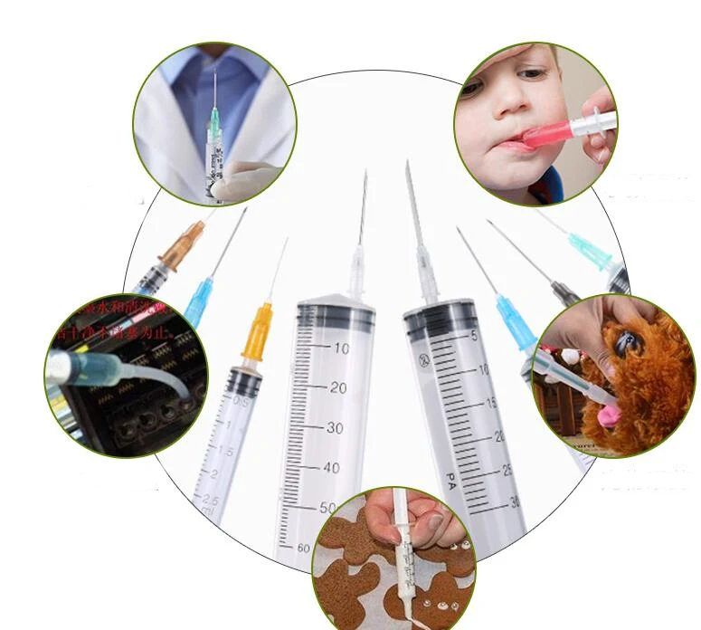 

SZBFT Disposable sterile syringes needles with needle 1ml plastic enema feeding Lab Measuring Pet Feeder Tool