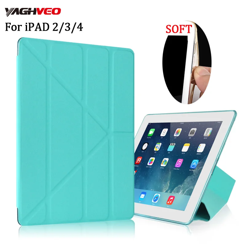 Умный чехол для iPad 2 3 4 дизайнерский мягкий ударопрочный чехол-бампер из силикона