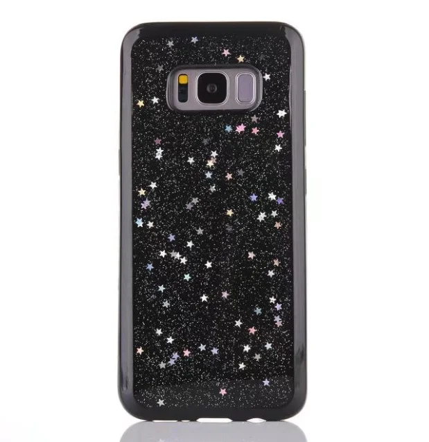 Блестящая Звезда для galaxy S8 s8 + Мягкий ТПУ чехол Любовь блеск задняя крышка Samsung Galaxy