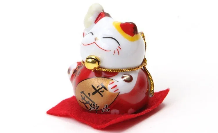 Набор 5 шт. Мини Труба Керамическая Lucky Cat милый Maneki Neko домашний автомобильный Декор Украшение подарок