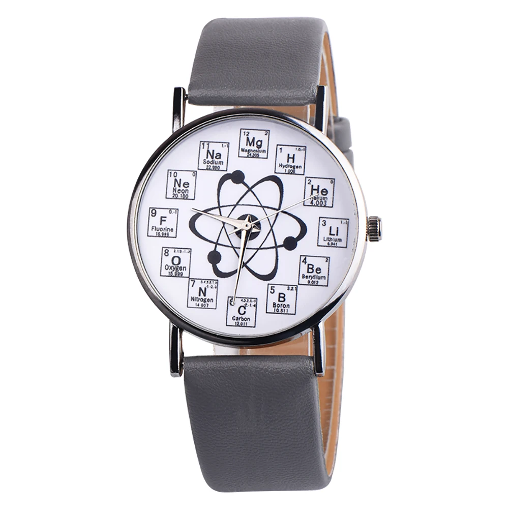 Модные студенческие химические элементы маркеры молекулы циферблат Кварцевые