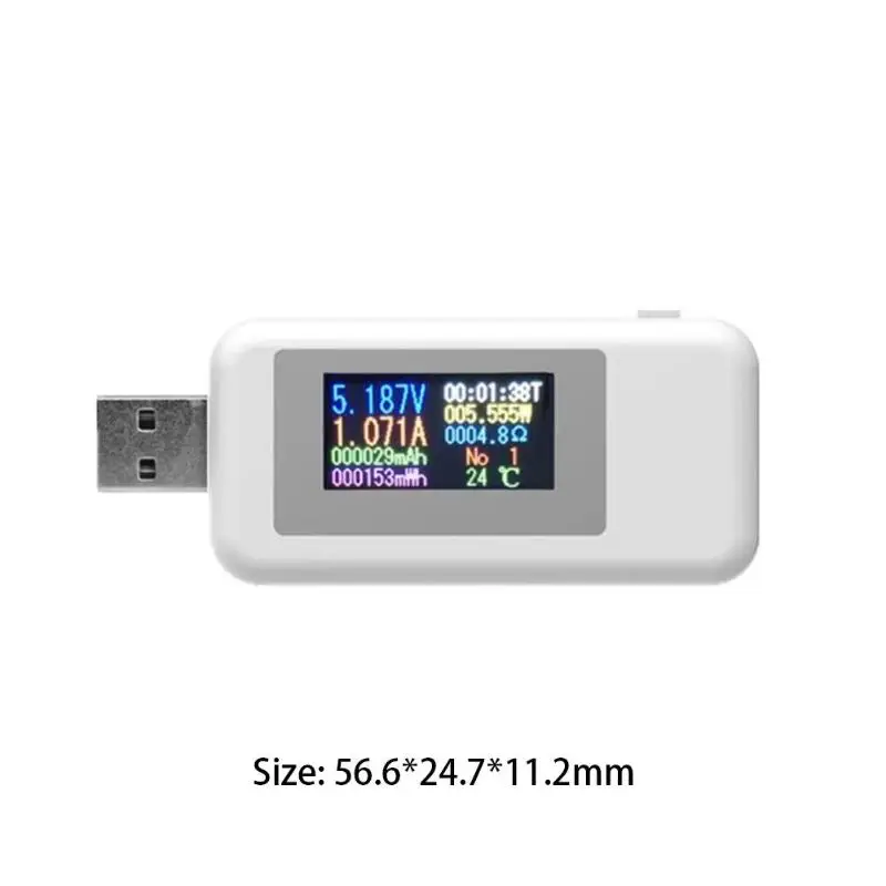 10 в 1 цифровой дисплей 4-30 в DC USB тестер Ток Напряжение зарядное устройство индикатор power Bank батарея Емкость Тестер