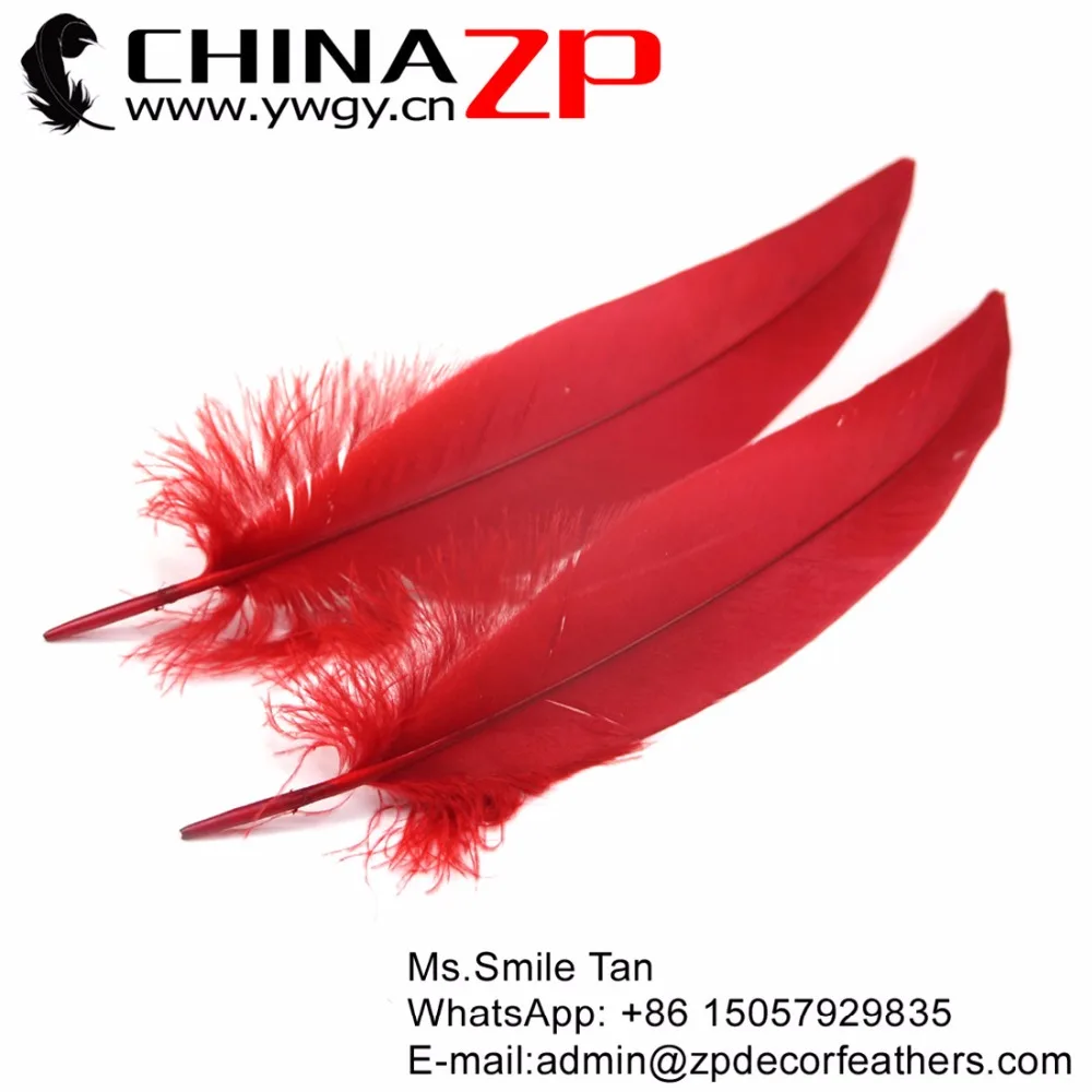 CHINAZP перо орла 100 штук 25 ~ 30 см (10 до 12 дюймов) Красный Орл танцевальные костюмы