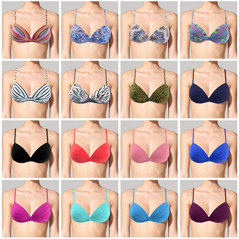 Женский купальник M &amp бикини на бретельках с пуш-апом и микро-бикини рюшами лето