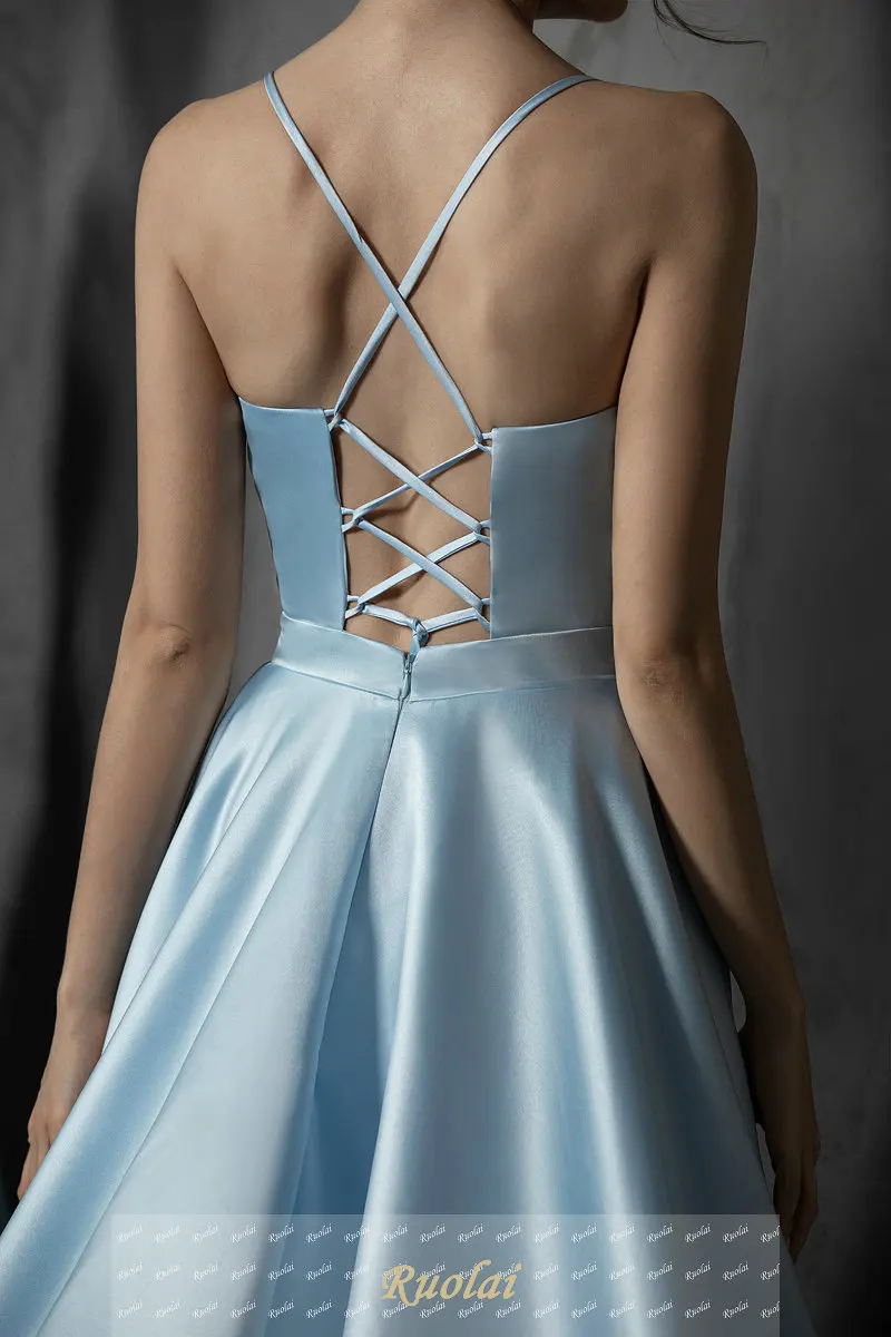 Elegant A Line Evening Dresses Long V-Neck Women Party Gown Formal Dress 2020 with Pockets robe de soiree Prom | Свадьбы и торжества
