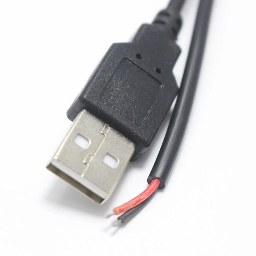 NinthQua 1 шт. USB 2 0 A Тип штекер к 22AWG кабель провод 50 см для DIY OEM черный