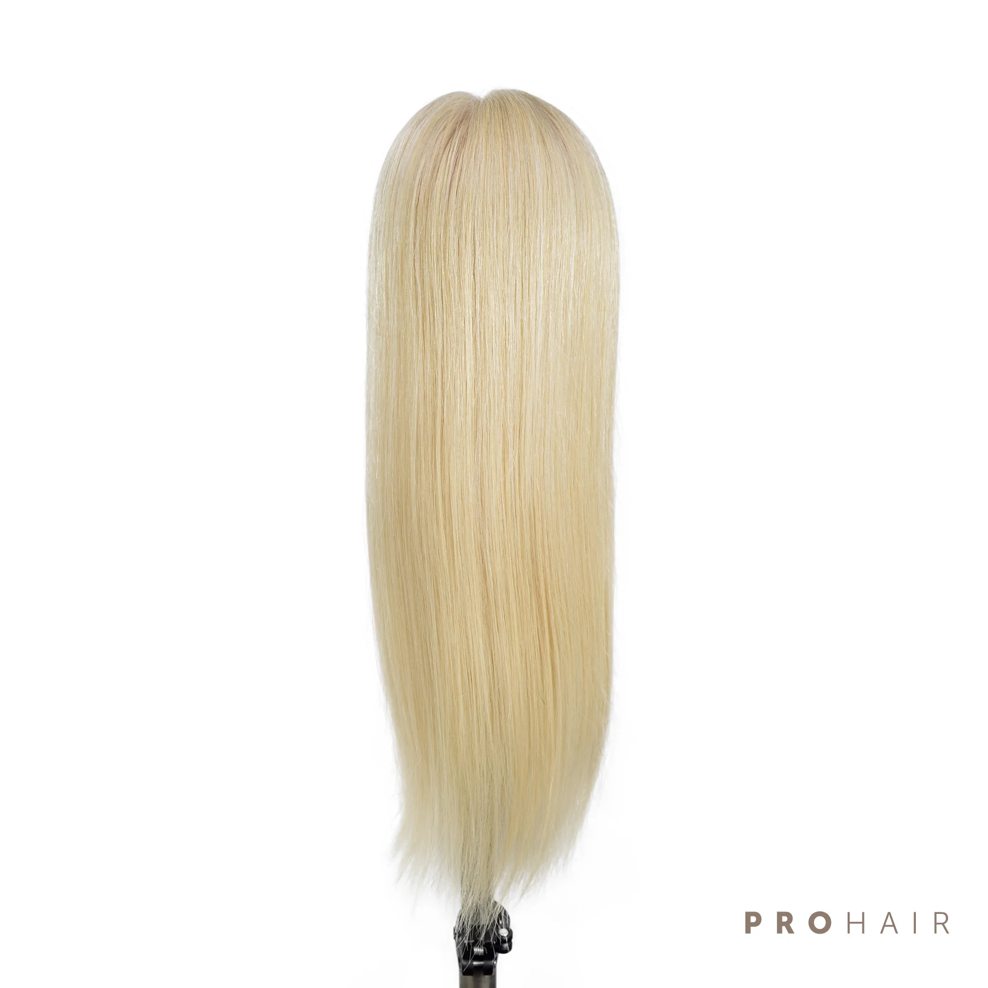 PROHAIR 50 см 20 'ྖ% настоящие волосы Светлый блонд мини учебная голова женский