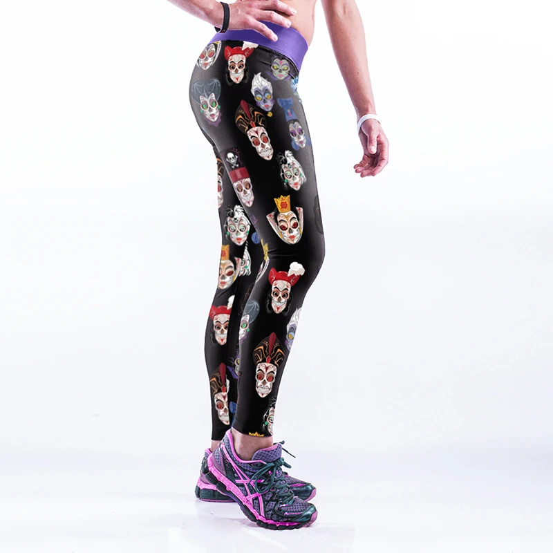 

NEW 3D High Waist Fashion Women Digital Printing Pants Changeable face print Sexy Ventilation Elasticity silmming Free shipping