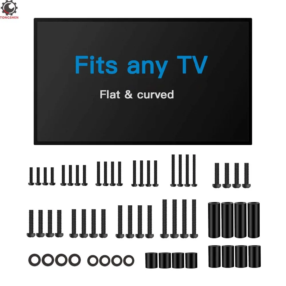 

TV Screws Mounting Hardware Pack Fits All TVs M6 and M8 Screws Washers and Spacers Assortment for Mounting Curved Samsung TVs
