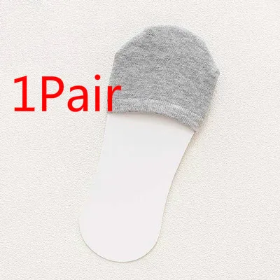 1 Pair 1/2/3/4 пары женские летние тонкие лодочкой носки-тапочки силиконовые противоскользящие мягкие без швов, которые не видны под одеждой подкладка для обуви носки Calcetines Femmes - Цвет: 1 Pair