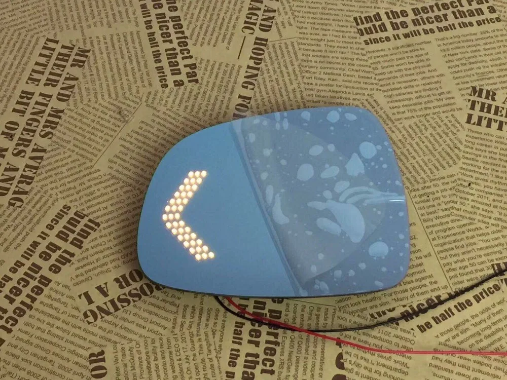 

Osmrk blue rear view mirror for Nissan Ranger with electric heating, led dynamic side turn signal, anti-glaring, bigger vision