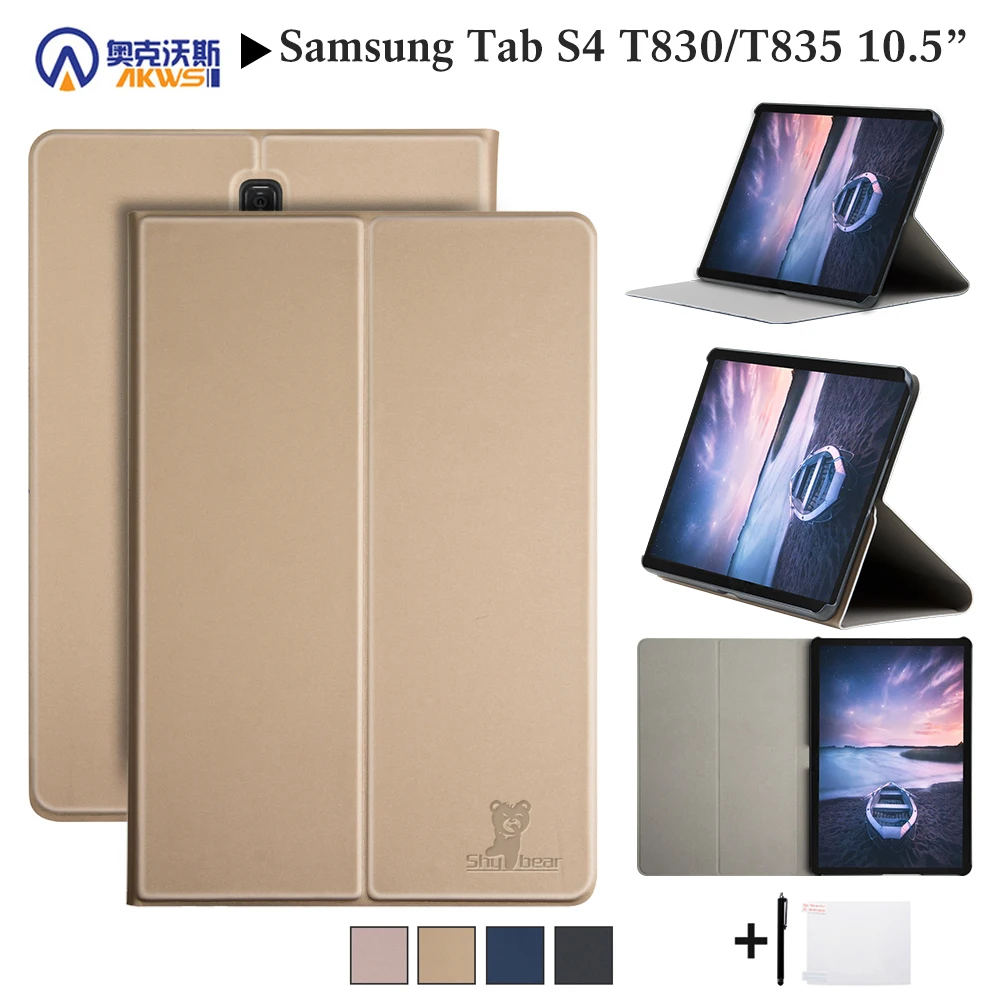 Ходунки защитный чехол для Samsung Galaxy Tab S4 T830 T835 SM Флип аксессуар + подарок|Чехлы