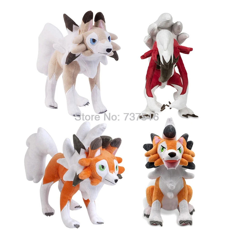 Новые мягкие животные солнце и луна Lycanroc Полночь полудня Сумерки мечта формы плюшевые мягкие куклы детские игрушки-персонажи 9-10 дюймов подарок