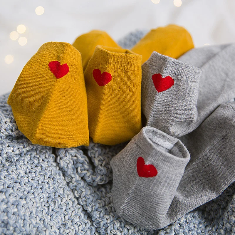Hot Sale Novelty New Cotton White Solid Love Socks Women Korean Kawaii Chaussettes Femmes Skarpetki Damskie Calzini Donna | Женская