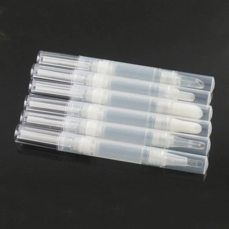 Прозрачная пластиковая Косметическая ручка 3 мл блеск бальзам для губ тушь