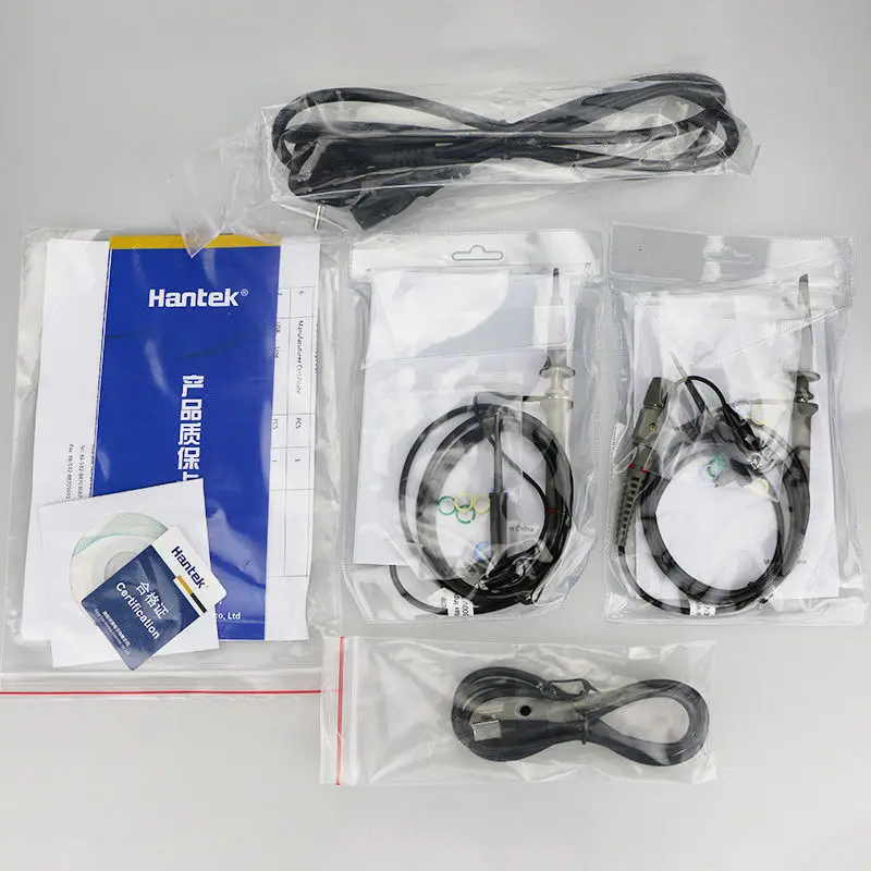 Hantek DSO5102P Цифровой осциллограф с ЖК дисплеем USB 1 Гвыб./с 100 МГц 17 8 см TFT Портативный