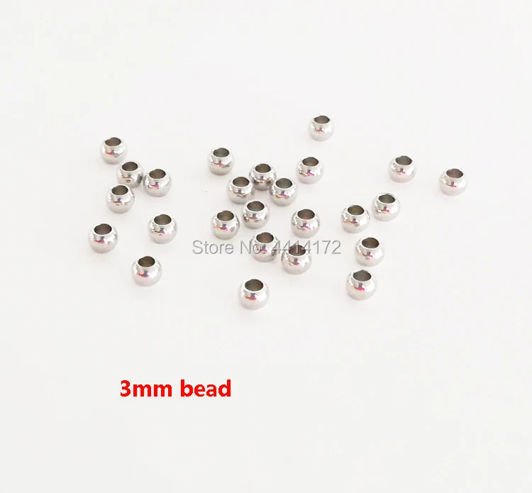 Шаровые браслеты из нержавеющей стали диаметр отверстия 1 2 мм 5 8 3 аксессуары для