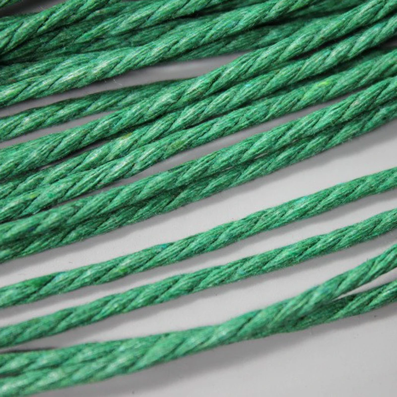 

AaaZee 5 Yards 2.5mm Green Hemp Cords Hemp Macrame Twisted Cotton Rope for DIY String Home Textile Accessories Craft Gift