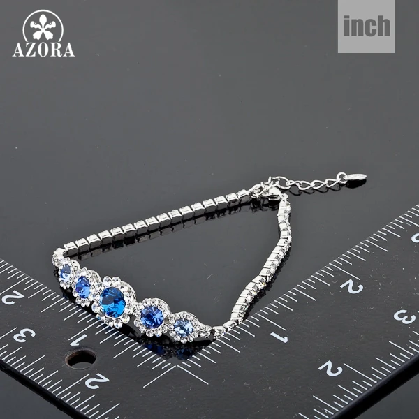 Браслет из австрийского хрусталя Stellux TS0010 цвет белое золото|a bracelet|bracelet abracelet bracelet