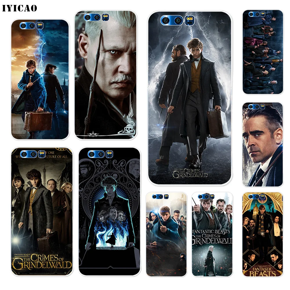 Мягкий силиконовый чехол IYICAO Fantastic Beasts 2018 для Huawei Y9 Y7 Y6 Prime Honor 8C 8X 8 9 10 Lite 7X 7C 6A 7A