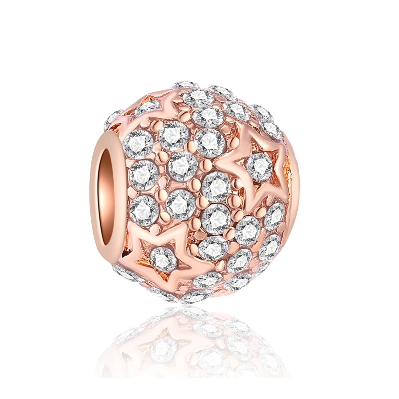 

High Quality Murano Ball Elephant Stars Hearts Flowers Crystal Charms Beads Fit Pandora Bracelets DIY Trinket for Women Perles