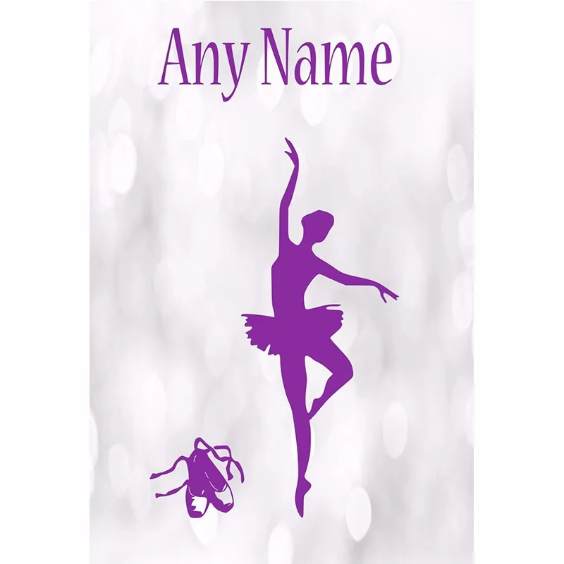 New Elegant Personalized Ballerina Vinyl Wall Sticker Any Name Bedroom Kids Art Decal Gift Living Room Decor Home | Дом и сад