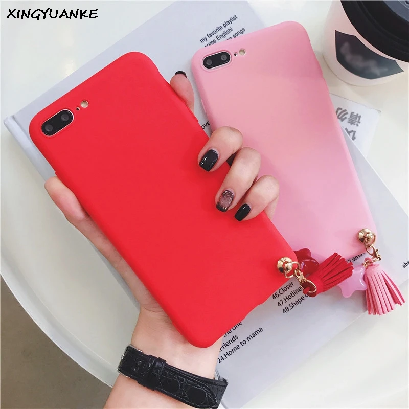 XINGYUANKE Luxury Star Tassels Case For OPPO R7 Plus 3D Cute Coque R7S Soft Silicone Slim Cover Capa |