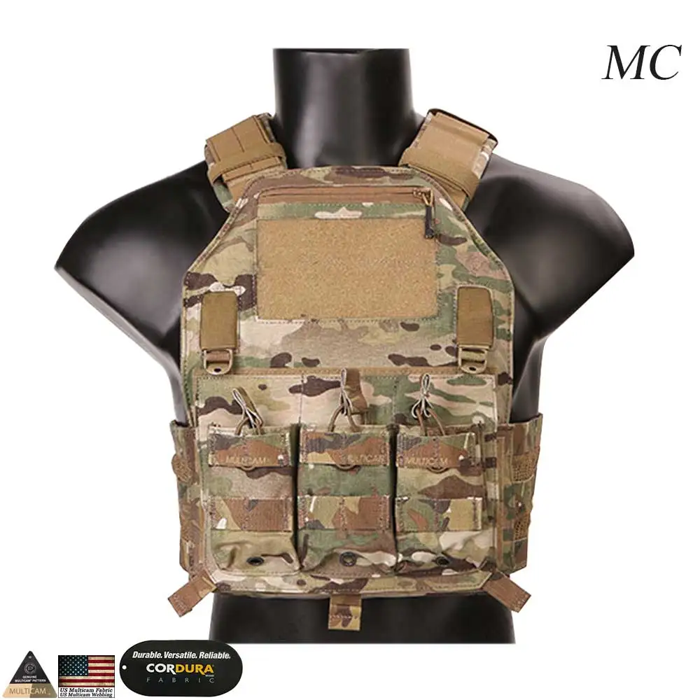 EMERSONGEAR Molle Vest 420 PLate Carrier Hunting Vest Military Paintball Tactical Molle Vest Chest Rig Multicam Tropic EMERSON - Цвет: MC