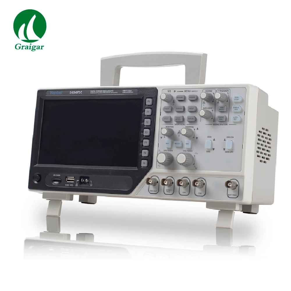 Новый Hantek DSO4072C 2 канальный цифровой портативный осциллограф Осциллограф