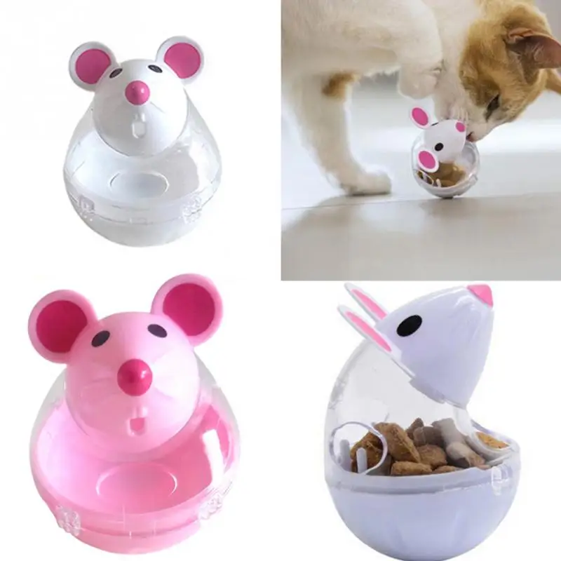 Новая игрушка-Кормушка для домашних животных, кошек, забавная игрушка-Кормушка, мышь, протекающие пищевые шарики, развивающие игрушки для домашних животных, устройство утечки для домашних животных, Интерактивная игрушка для забавных кошек