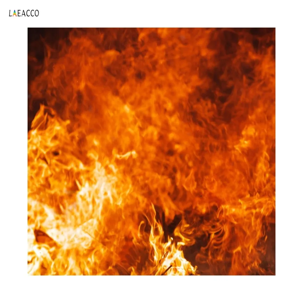 Laeacco Blazing fire Firemen страсть тепло сцена стены фотографии фоны индивидуальные