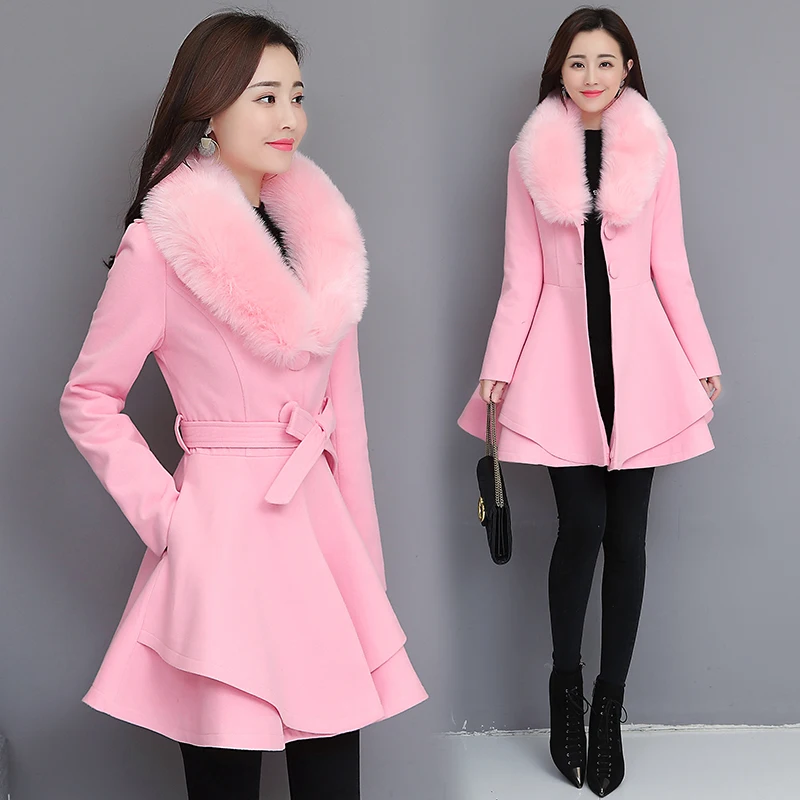 Новое пальто осень-зима 2022 Chaqueta de mujer Jacket Women Long Blends coats Wool Windbreaker jacket.