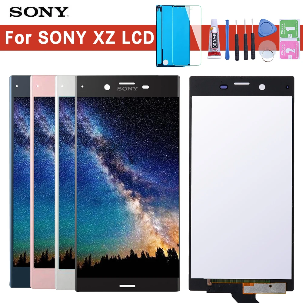 Сенсорный экран для SONY Xperia XZ F8331 F8332 ЖК дисплей дигитайзер сенсорная стеклянная