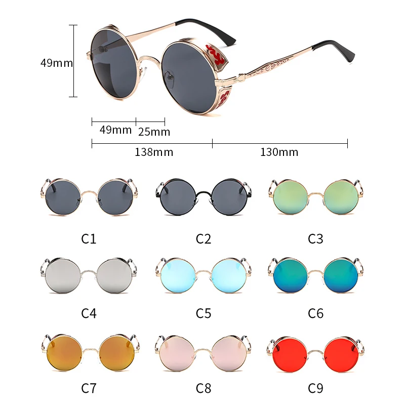 

iGUETTA Fashion Steampunk Sunglasses Women Brand Designer Women Sunglass Vintage Luxury Brand Women Glasses 2019 UV400 IYJB585