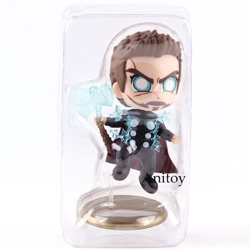 Горячие игрушки Cosbaby Marvel Мстители Бесконечность война Тор бои версия ПВХ качающаяся голова фигурка Коллекционная модель игрушки - Цвет: in bag