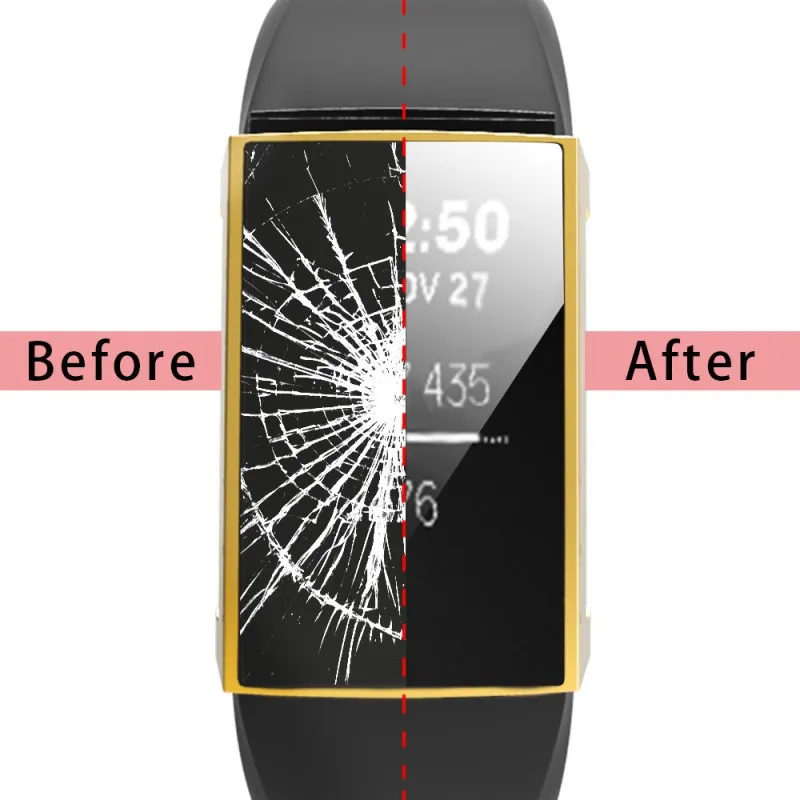 Чехол с полной защитой экрана для Fitbit Charge 2 сменный защитный чехол браслета Fit Bit |