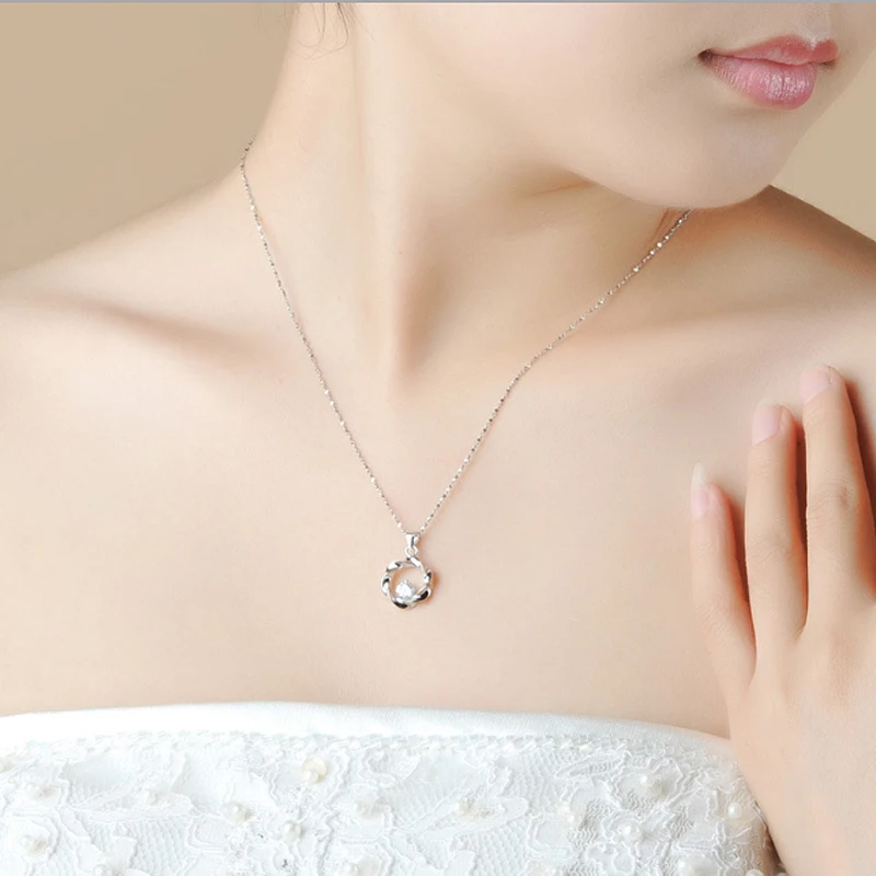 1 шт. серебряные маленькие волны с микро кристаллом циркония Коробочная цепочка в