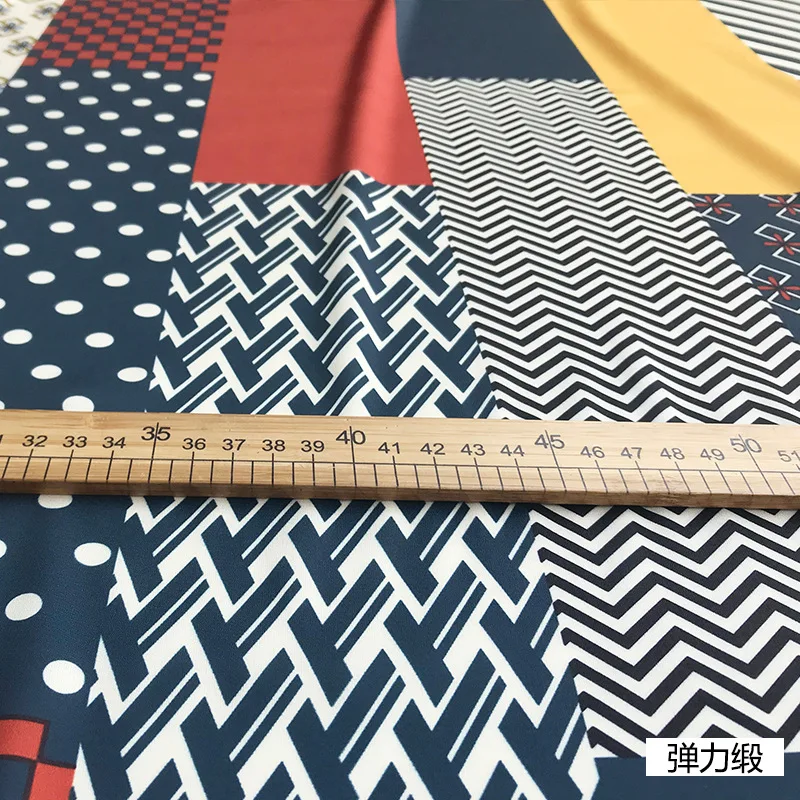 New 145cm wide color matching autumn new digital printing manual DIY clothing custom fabric | Fabric